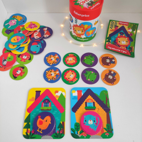 Настольная игра Fisher Price. Мемо в тубусе VT2910-04 (укр)