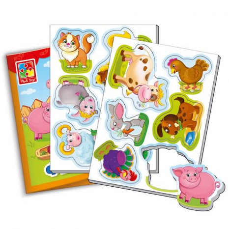 Набор мягких магнитов "Мой маленький мир. Ферма" (Домашние животные), VT3106-01