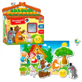 Настільна гра Магнітний театр. Колобок Vladi Toys (Владі) VT3206-23