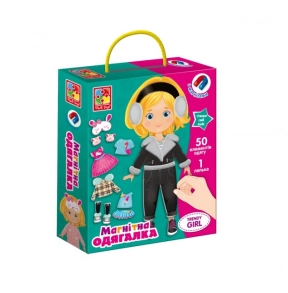 Настольная игра  Магнитная одевайка "Trendy girl" VT3702-23 (укр) Vladi Toys