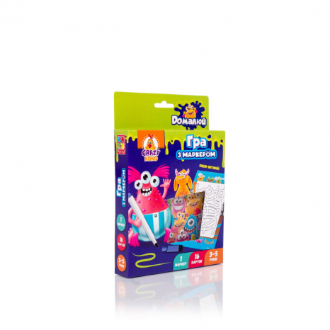 Гра з маркером "Пиши та витирай. Монстрики" VT5010-18 (укр) Vladi Toys