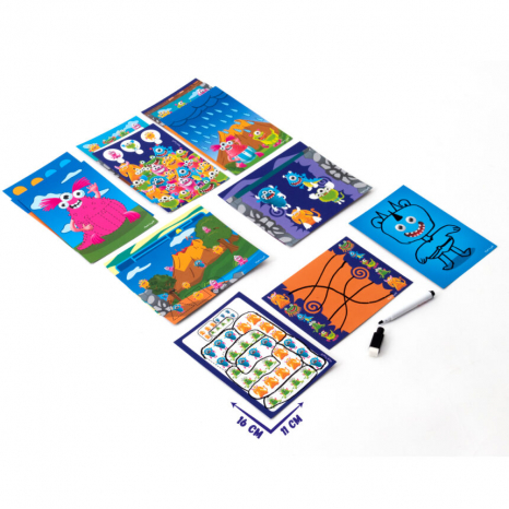 Гра з маркером "Пиши та витирай. Монстрики" VT5010-18 (укр) Vladi Toys