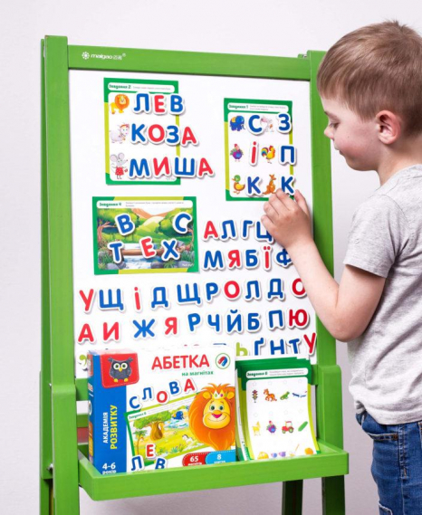 Азбука украинская на магнитах. Академия развития / Абетка на магнітах. Академія розвитку. VT5411-03 Vladi Toys