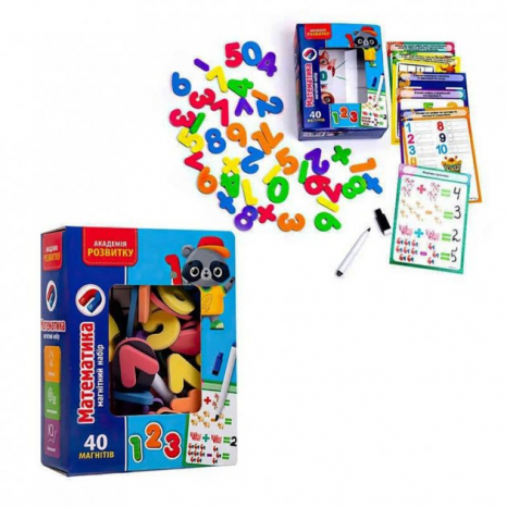 Магнітний набір "Математика з маркером" VT5411-16 (укр) VladiToys