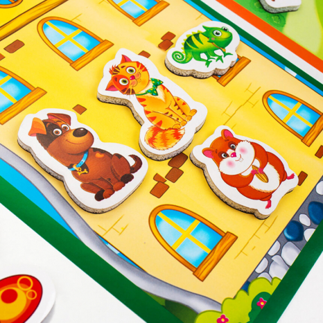 Академія розвитку. Магнітна гра з дошкою (Величина, ознаки предметів, властивості, орієнтування у просторі VT5412-03 (укр) Vladi Toys