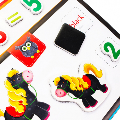 English, Абетка, Математика з магнітною дошкою VT5412-04 (укр) Vladi Toys