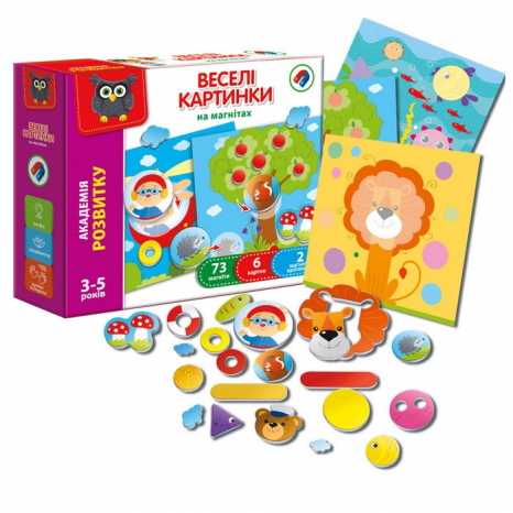 Гра магнітна для малюків "Веселі картинки" Vladi Toys