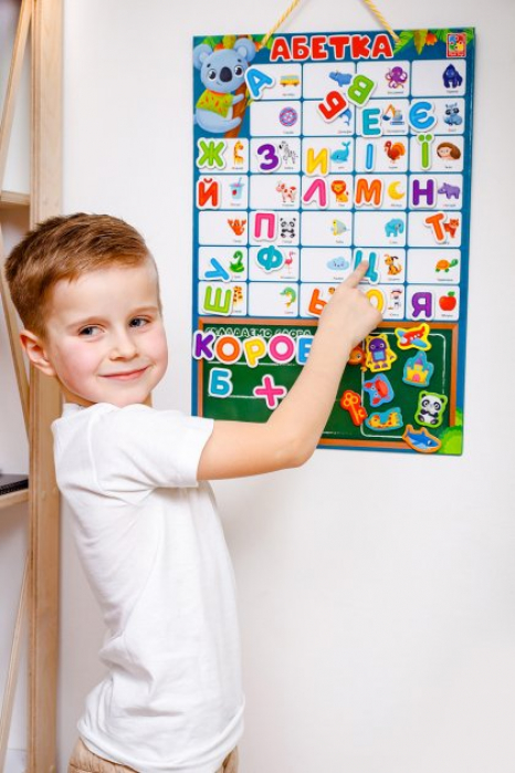 Магнітна абетка (букви) VT5555-05 (укр) Vladi Toys