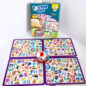 Настольная игра со звонком «Зоркий глаз. Азбука» (укр) VT8010-14 Vladi Toys
