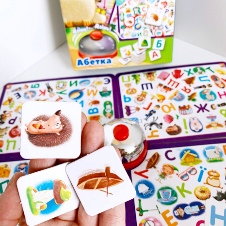 Настольная игра со звонком «Зоркий глаз. Азбука» (укр) VT8010-14 Vladi Toys