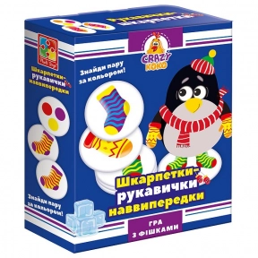 Розважальна настільна гра Crazy Koko "Шкарпетки-рукавички" Vladi Toys. VT8025-05 (укр)