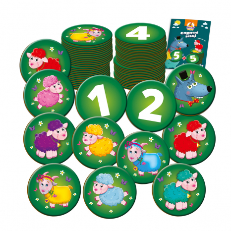Гра з фішками «Спритні вівці. Схопи десятку» Vladi Toys