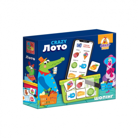 Настольная игра Лото / Настільна гра CRAZY Лото, Vladi Toys (Влади) VT8055-09