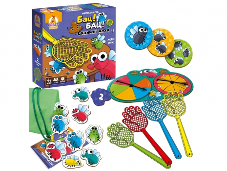 Гра настільна "Бац! Бац! Скажені мухи" Vladi Toys