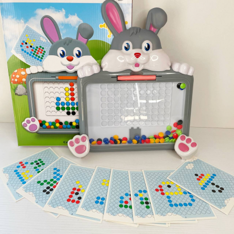 Мозаїка магнітна з картками і стилусом Зайченя