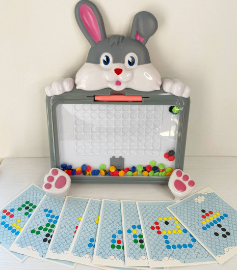 Мозаїка магнітна з картками і стилусом Зайченя