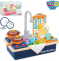 Дитяча кухня LimoToy мийка (ллється вода), духовка, плита, посуд, продукти WD-T41