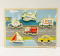 Дерев'яна іграшка рамка - вкладка з пазлами Транспорт, WD13001