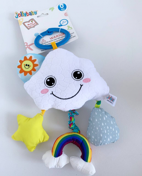 Підвіска хмаринка ( музичне звучання, пищалка, брязкальце, дзеркало)