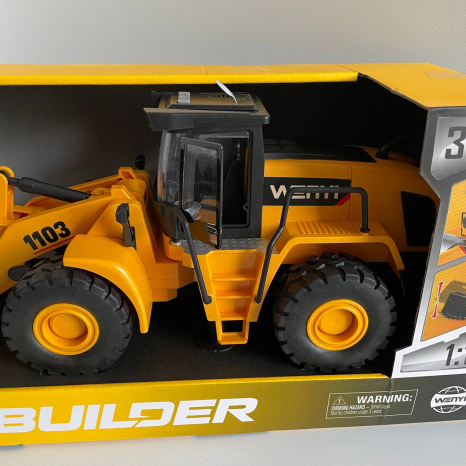 Спецтехніка WY 1103 A “Екскаватор”, звук, підсвічування, інерція, гумові колеса, масштаб 1:10, в коробці