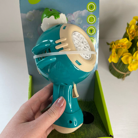 Пістолет з мильними бульбашками з підсвічуванням, акумулятор, пляшечка з мильним розчином XH 136