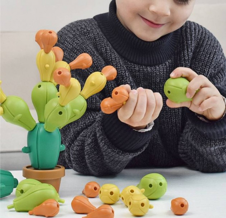 Розвиваюча іграшка Монтессорі  балансир Кактус XQS2060A