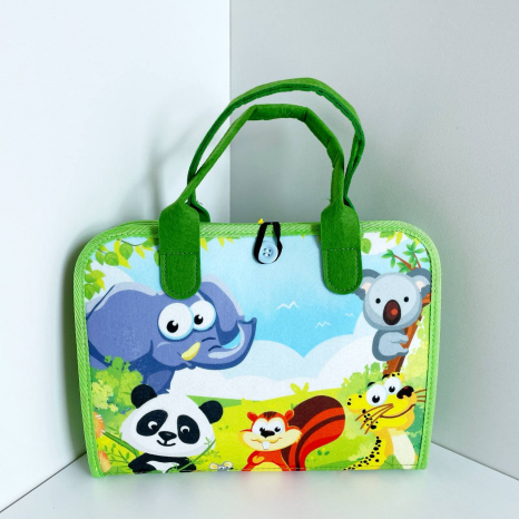 Розвиваюча дитяча гра Сумочка - бізіборд Будиночок: липучки, пальчикові ігри, фетрові елементи XX 45284-2