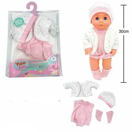 Одяг для пупса для ляльок зростом 30-35 см, у пакеті YLC 330 A
