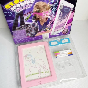 Магічна дошка для малювання з 3D-ефектом, з підсвіткою і фломастерами YM177