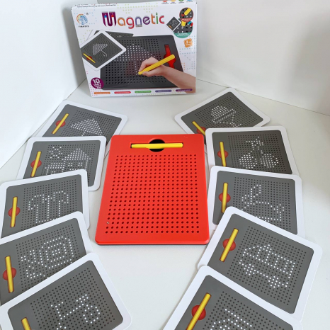 Дощечка магнітна (планшет) з ручкою, картками MagPad YM2021-5