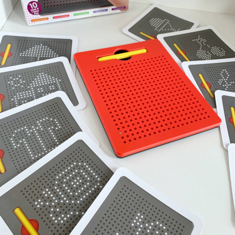 Дощечка магнітна (планшет) з ручкою, картками MagPad YM2021-5