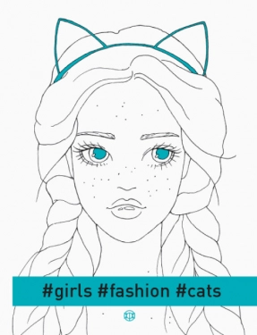 Фешн - раскраска для девочек #girls#fashion#cats101030У