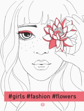 Фешн - розмальовка для дівчаток #girls#fashion#flowers