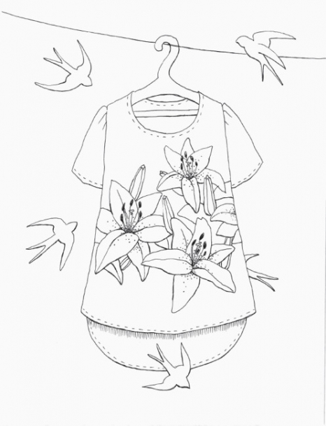 Фешн - розмальовка для дівчаток #girls#fashion#flowers