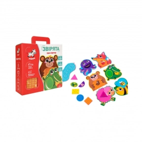 Дерев'яна мозаїка Звірята Vladi Toys. ZB2002-05