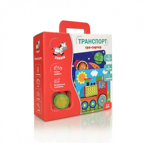 Дерев’яна гра Мозаїка Транспорт, Zebrik ZB2002-06