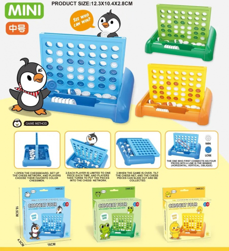 Аркадна настільна гра 4 в ряд, 2 гравці ZD-101ABC